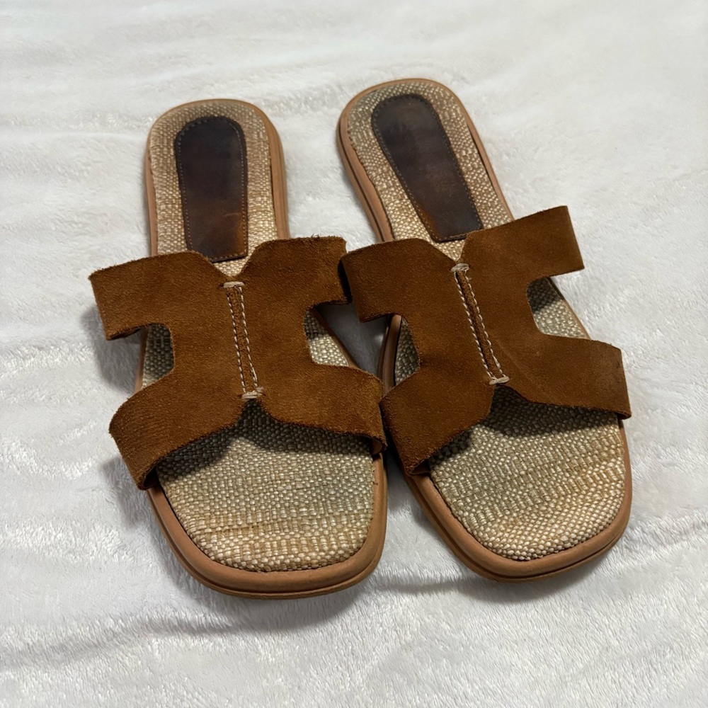 Nordstrom Brown Suede Sandals